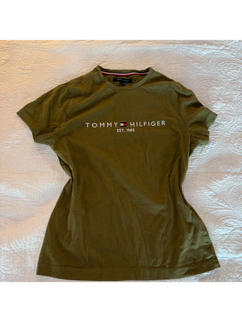 Dark Green Tommy Hilfiger short sleeve t shirt